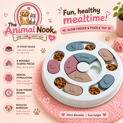 The Animal Nook™ Dog Puzzle Feeder Brain Game Toy
