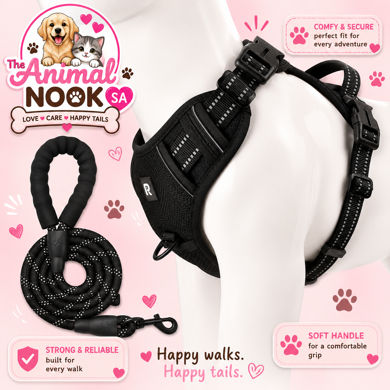 No-Pull Dog Harness & Leash Set™