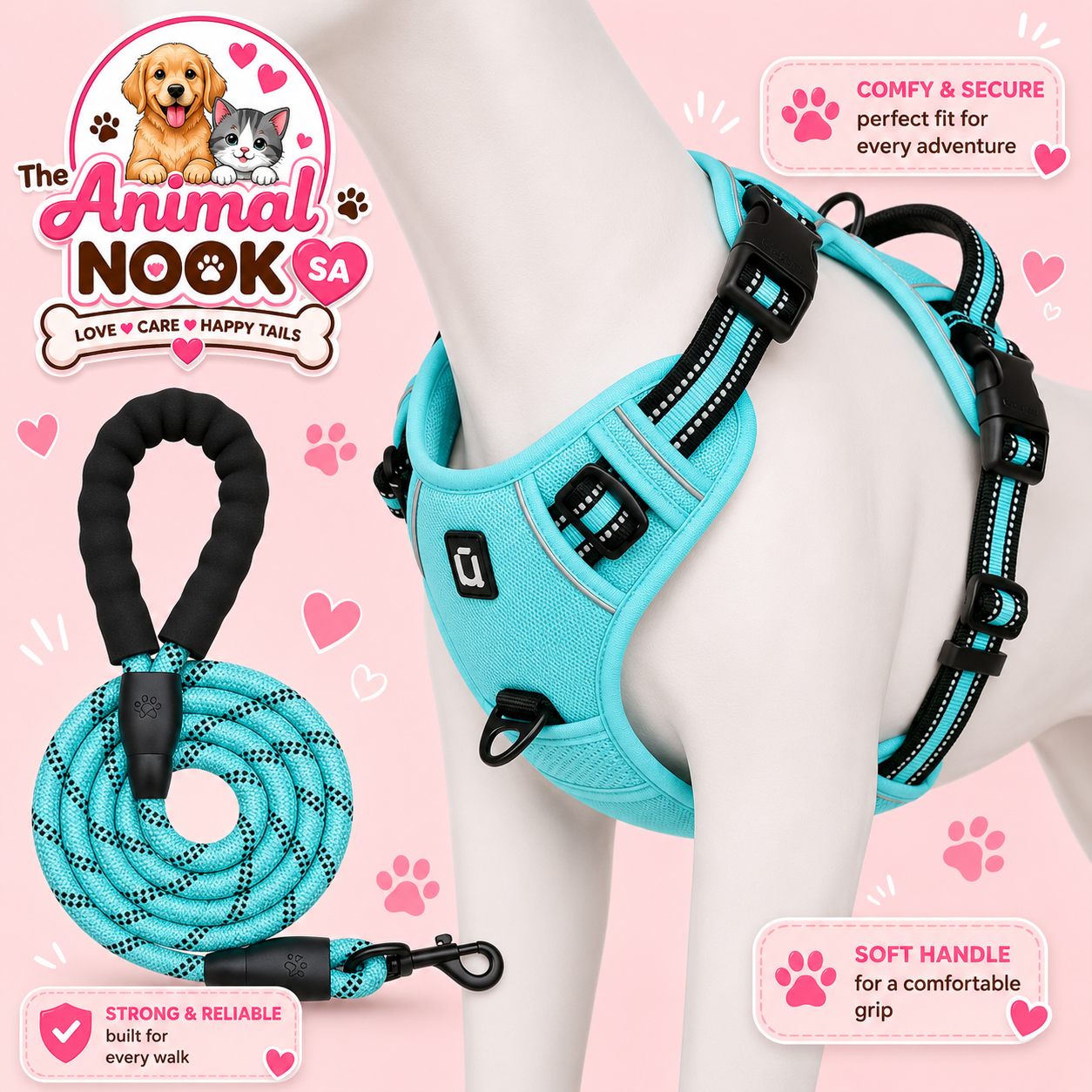 No-Pull Dog Harness & Leash Set™