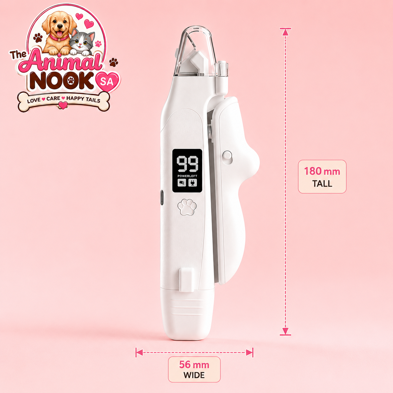 The Animal Nook™ LED Electric Pet Nail Clipper & Filer