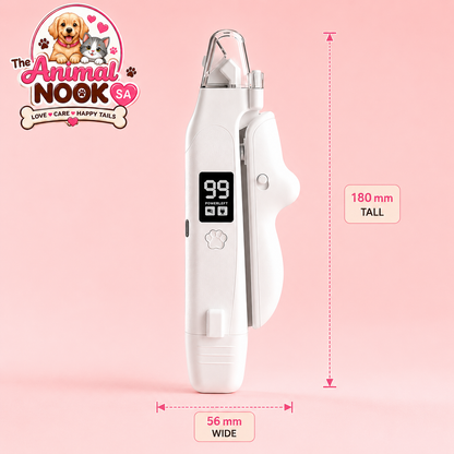 The Animal Nook™ LED Electric Pet Nail Clipper & Filer